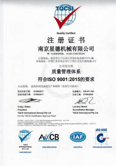 （singde）星德机械ISO（國际标准化组织）9001中文版